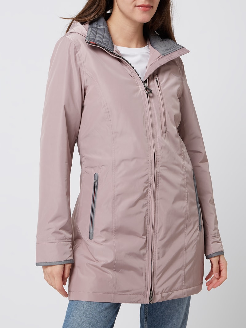 Jacke mit Label-Detail Modell 'STOCKHOLM' in rosé