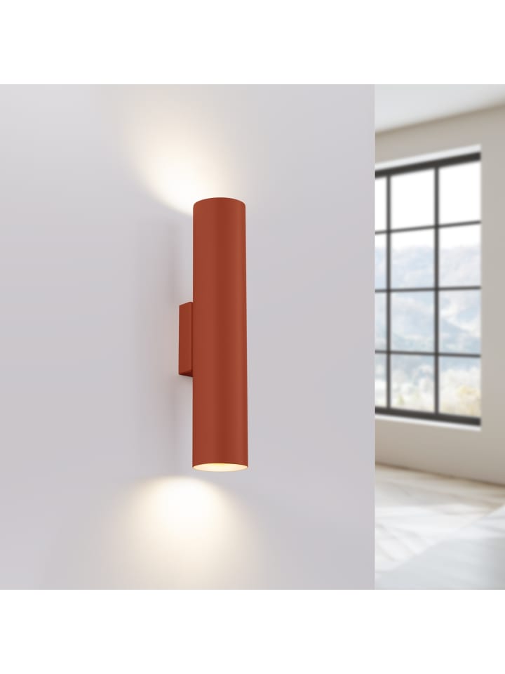 Nice Lamps Wandleuchte CASTRO 2 roter Ocker H 30 cm günstig kaufen onesize