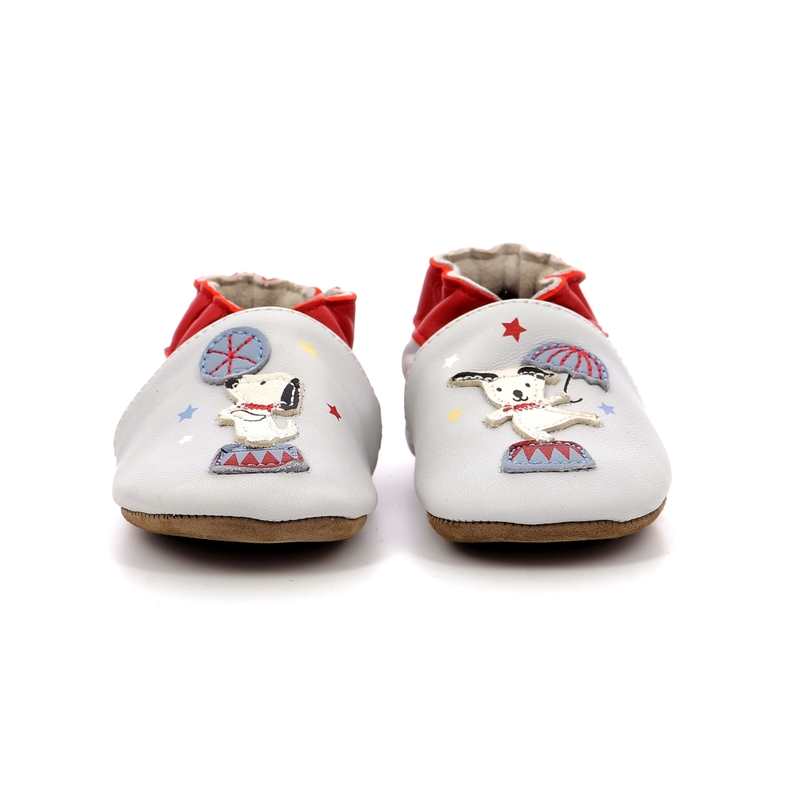 Chaussons cuir tannage vegetal Circus Party