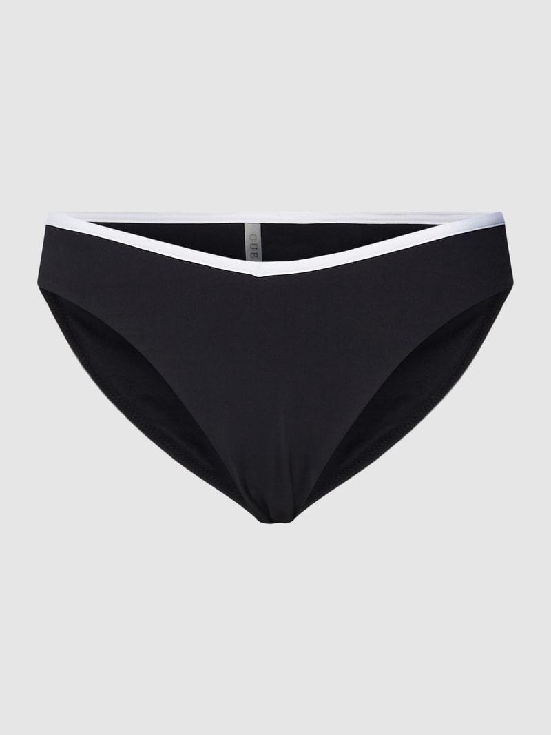 Bikini-Hose mit elastischem Bund Modell 'SPORTY CHIC' in schwarz