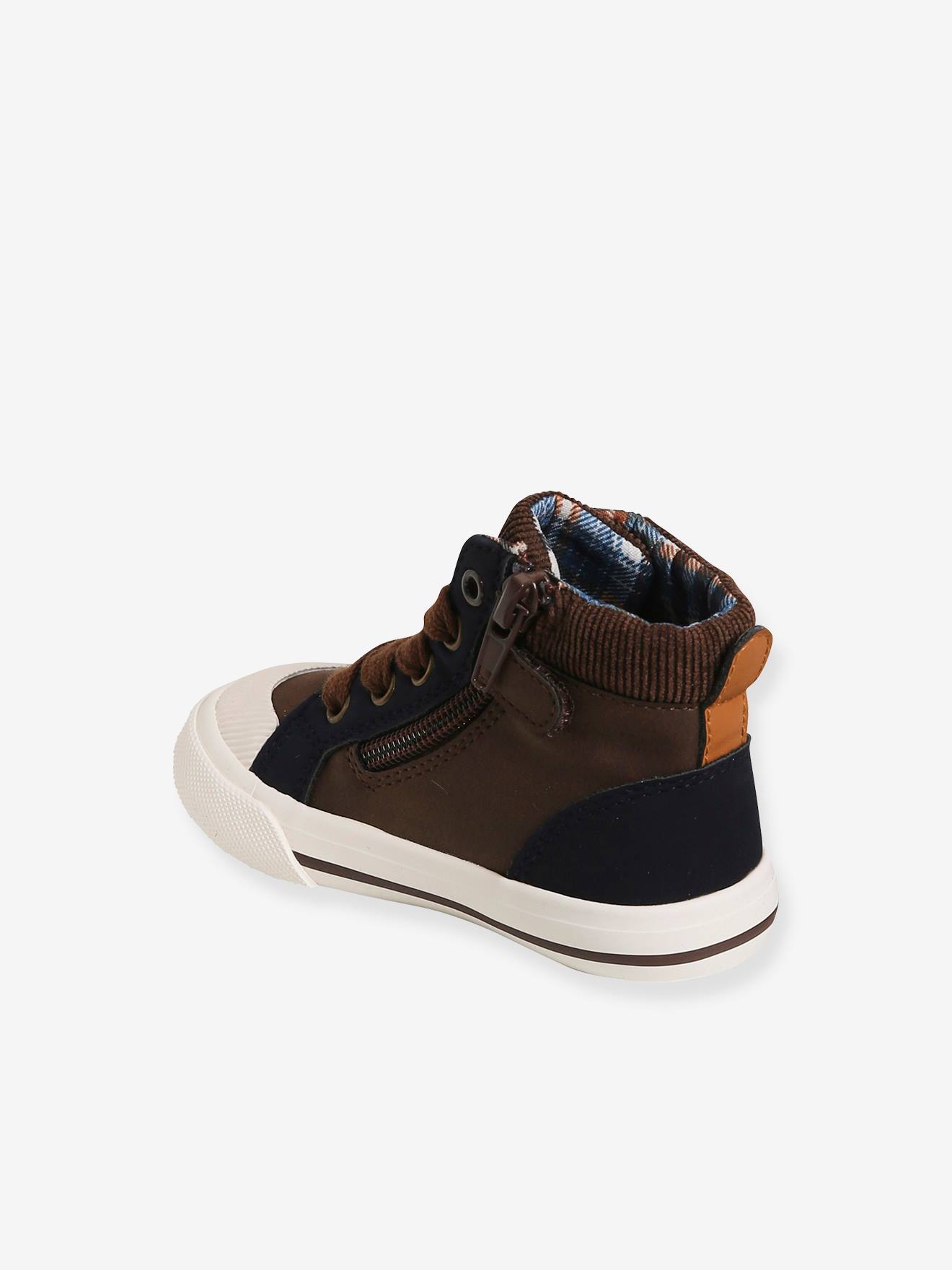 Vertbaudet Baby High-Sneakers, Corddetails - braun