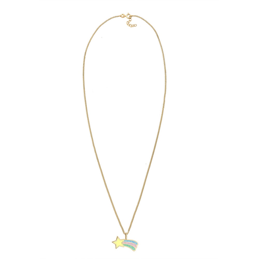 Elli Elli Collier Femme Pendentif Étoile Filante Multicolore - (925/1000) Argent collier