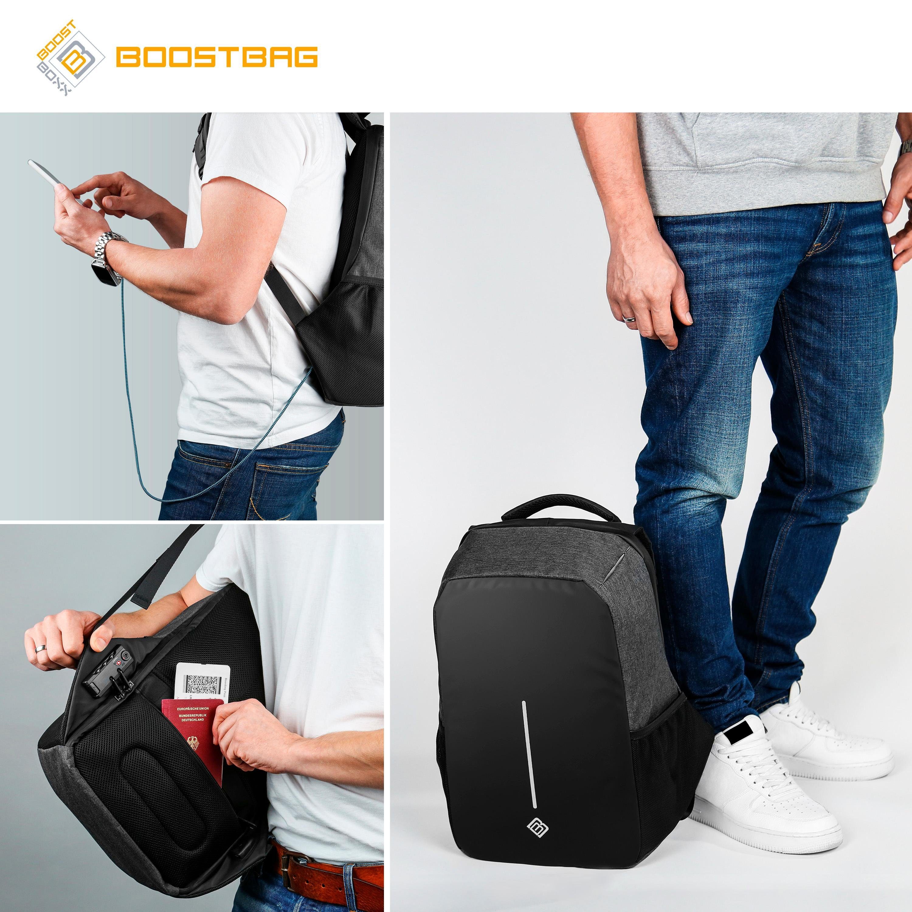 BoostBoxx Laptoprucksack Boostbag Anti Theft