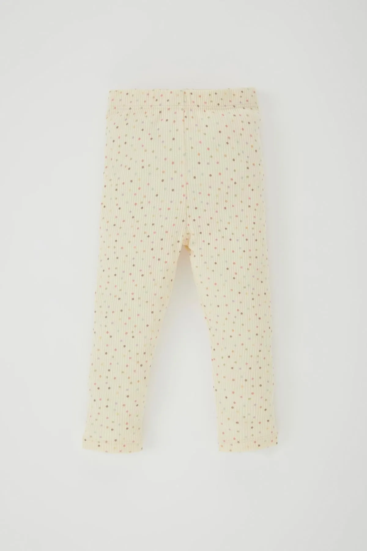 DeFacto  Langarm-Pyjama-Set mit gepunktetem, geripptem Camisole für Babys und Mädchen