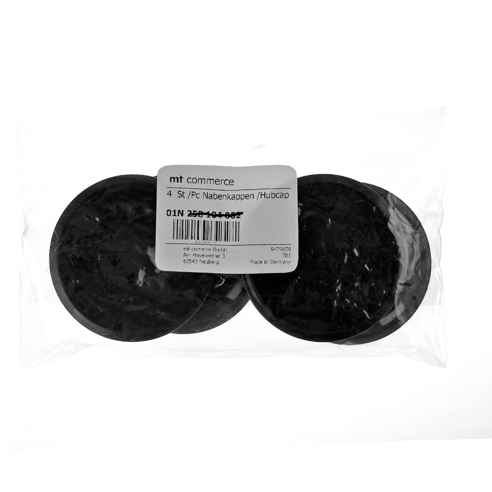 RKC Radkappe 4X 68mm Nabenkappen Radnaben Kappen Schwarz Flach für AUDI BMW BROCK