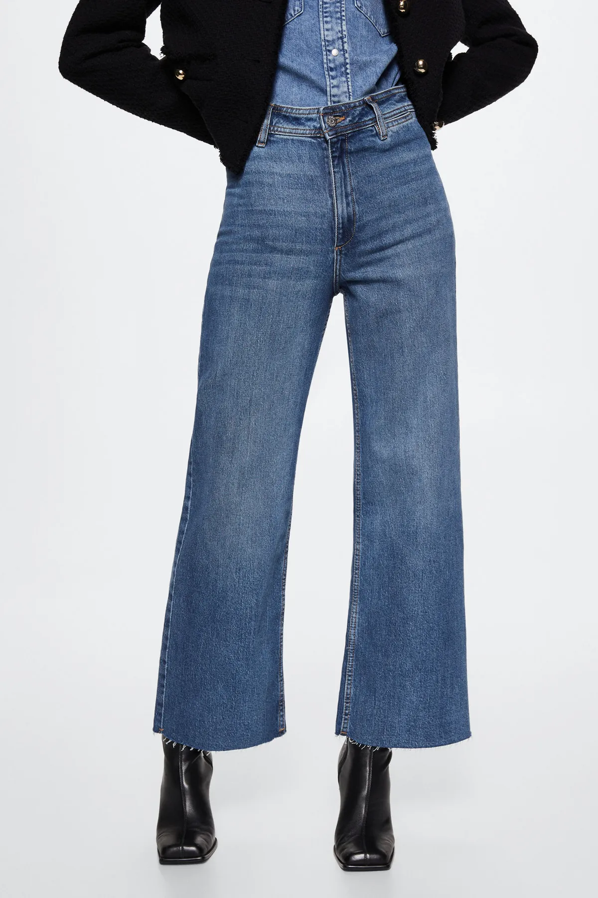 MANGO  37000097 Jeans Mittelblau