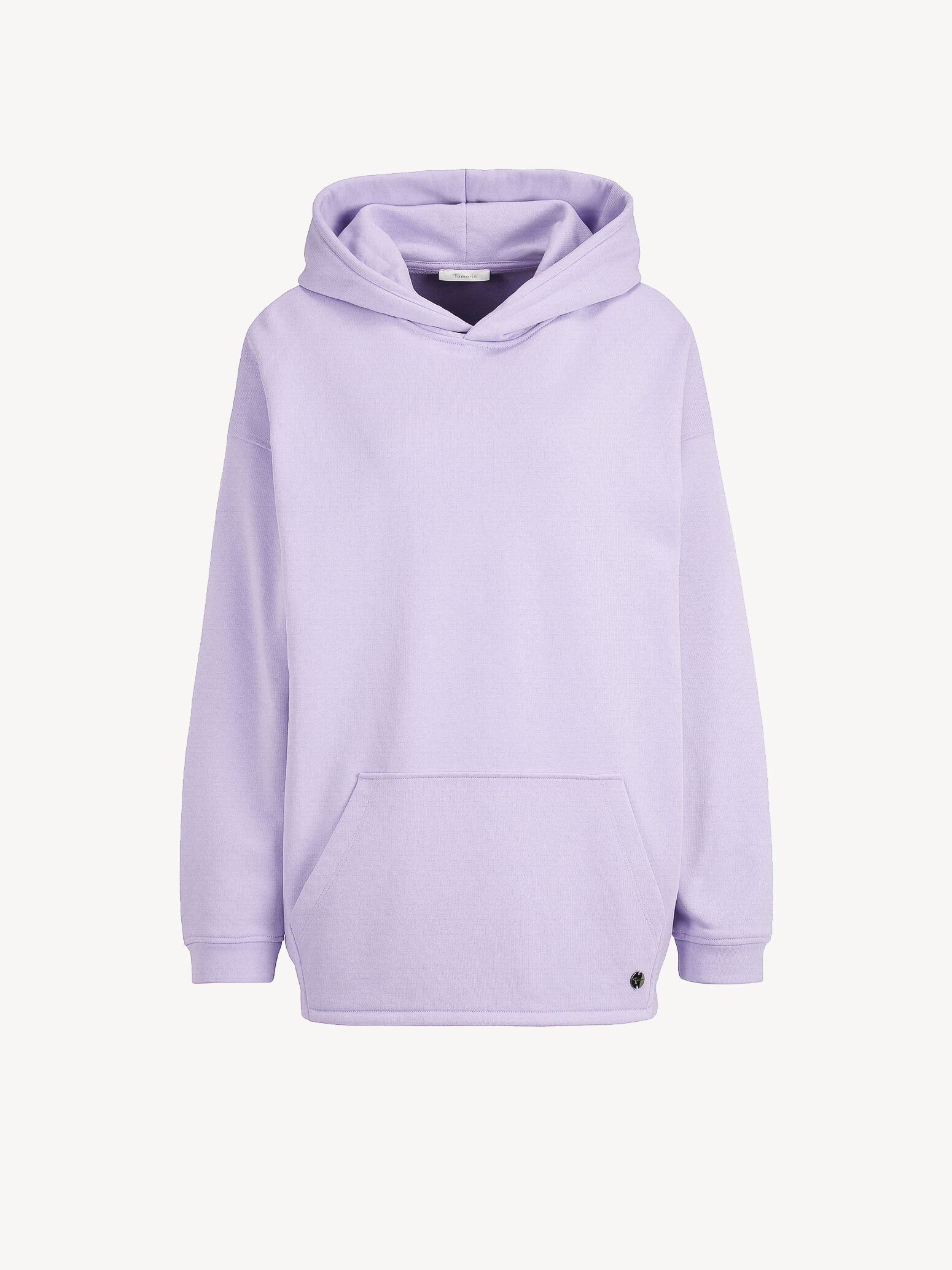 Sweat oversize à capuche - mauve