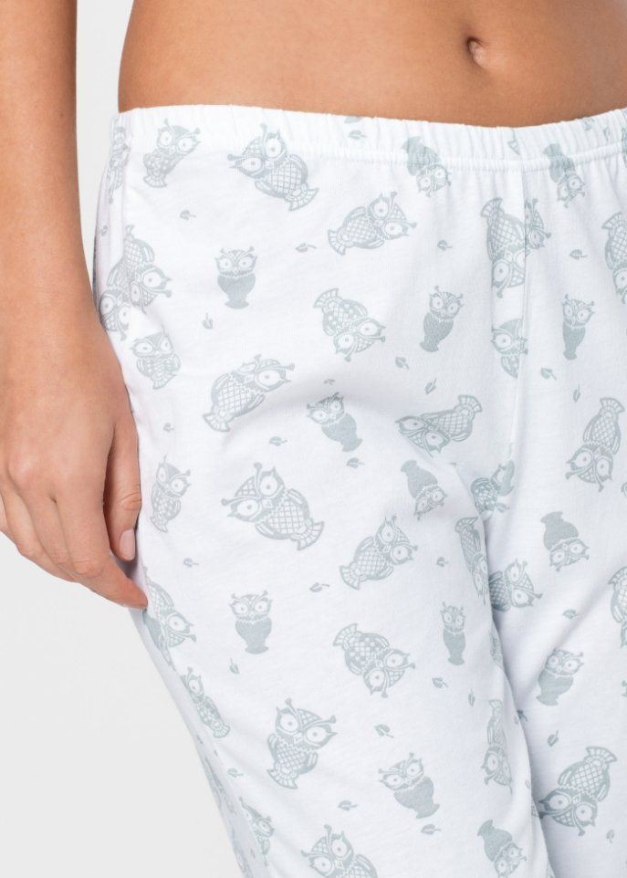 Capri Pyjama mit kurzen Ärmeln