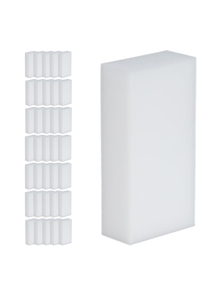 relaxdays 36 x Schmutzradierer in Weiß - (B)12,5 x (H)3 x (T)6,5 cm günstig kaufen onesize