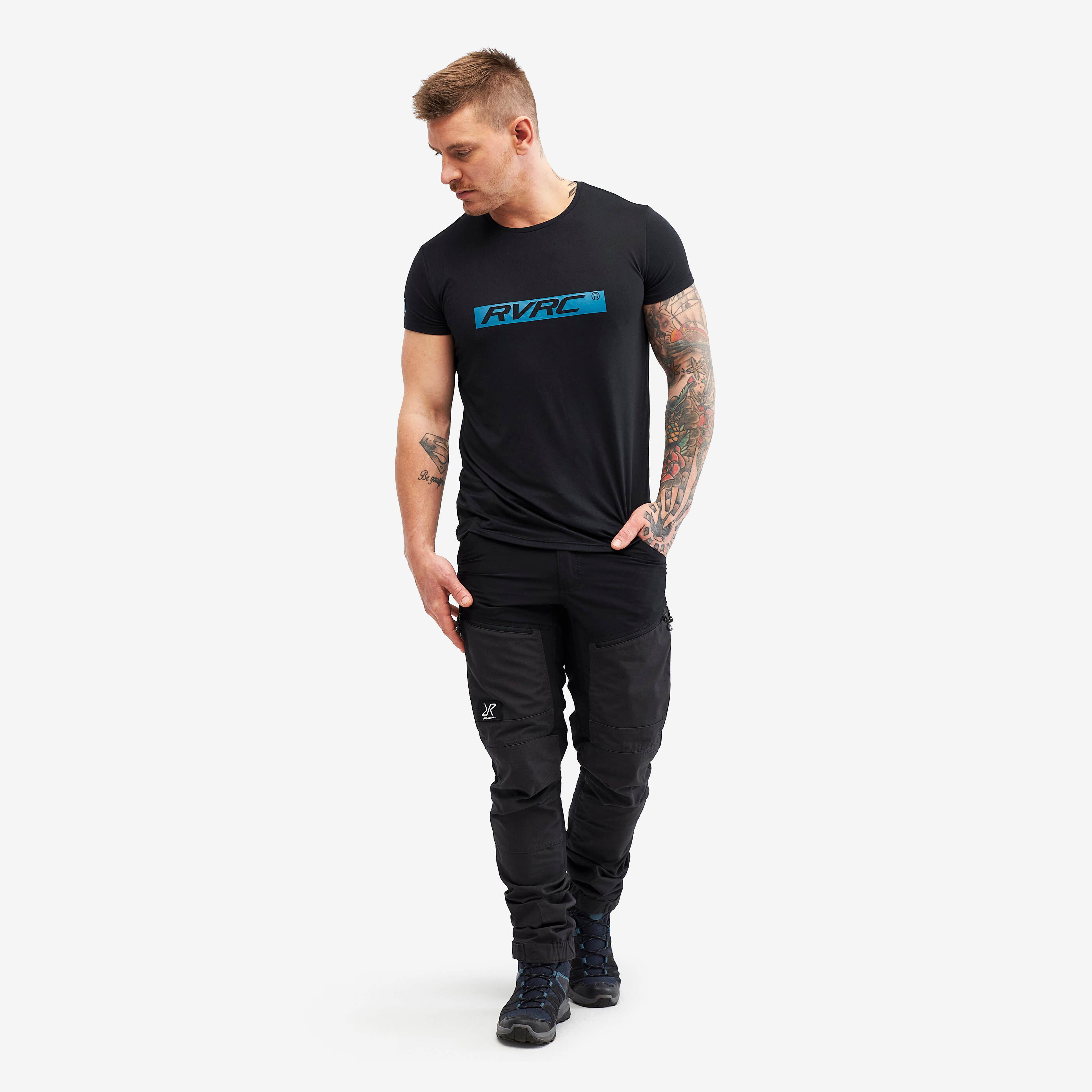 Backpacker Tee Homme Black/Blue