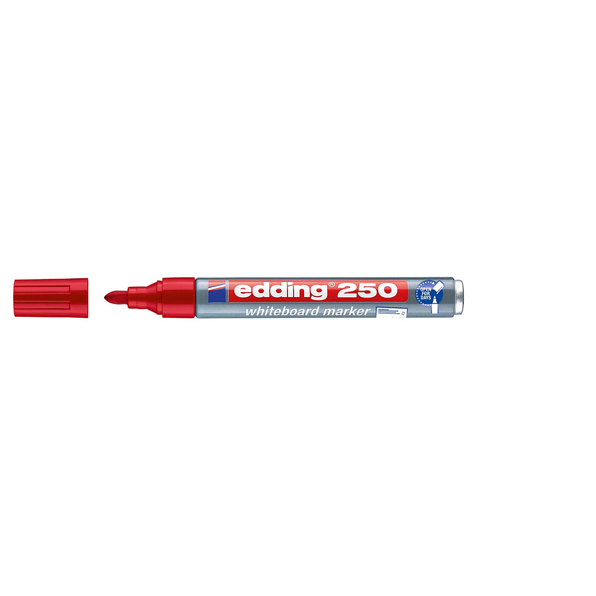 Whiteboardmarker edding 250, nachfüllbar, 1,5 - 3 mm, rot
