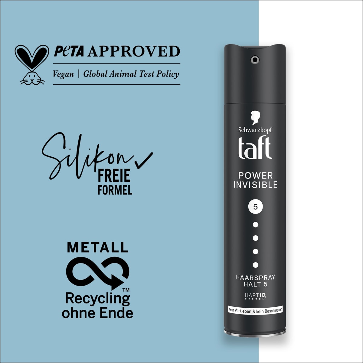Haarspray POWER INVISIBLE Halt 5, 250 ml