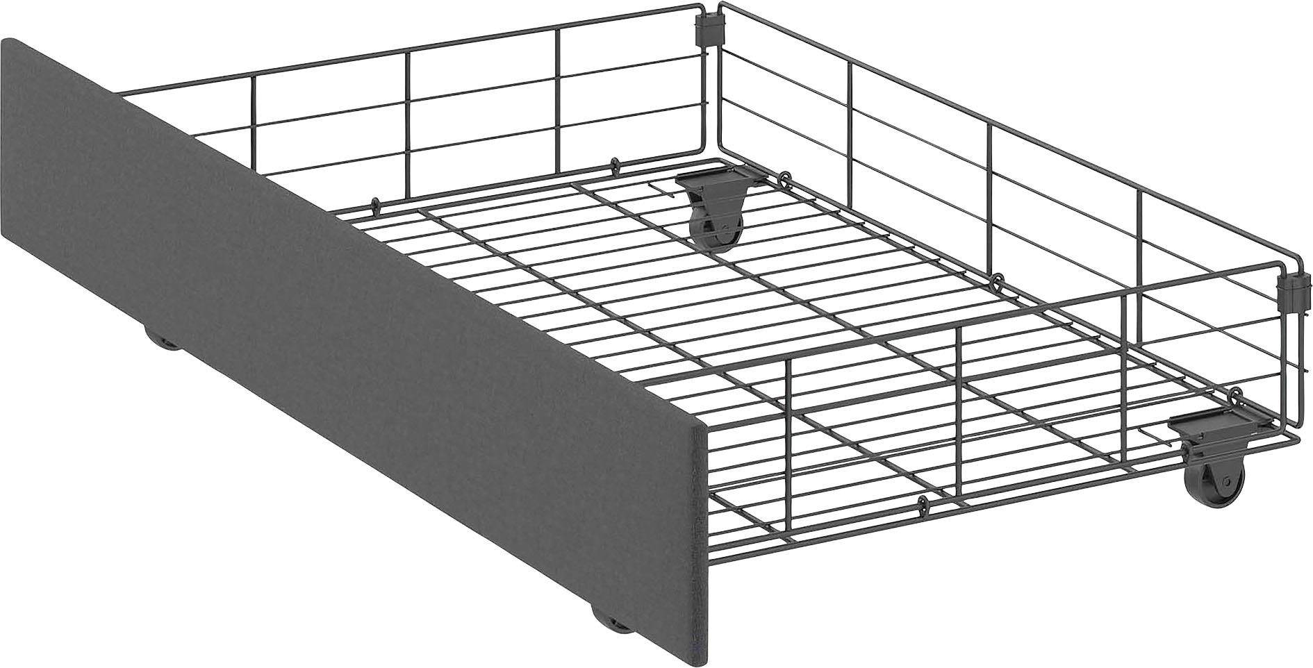 Timbers Stauraumbett Hardwick (1-tlg), mit Knopfheftung, 4 Schubkästen, Liegefläche 140x200 oder 180x200 cm