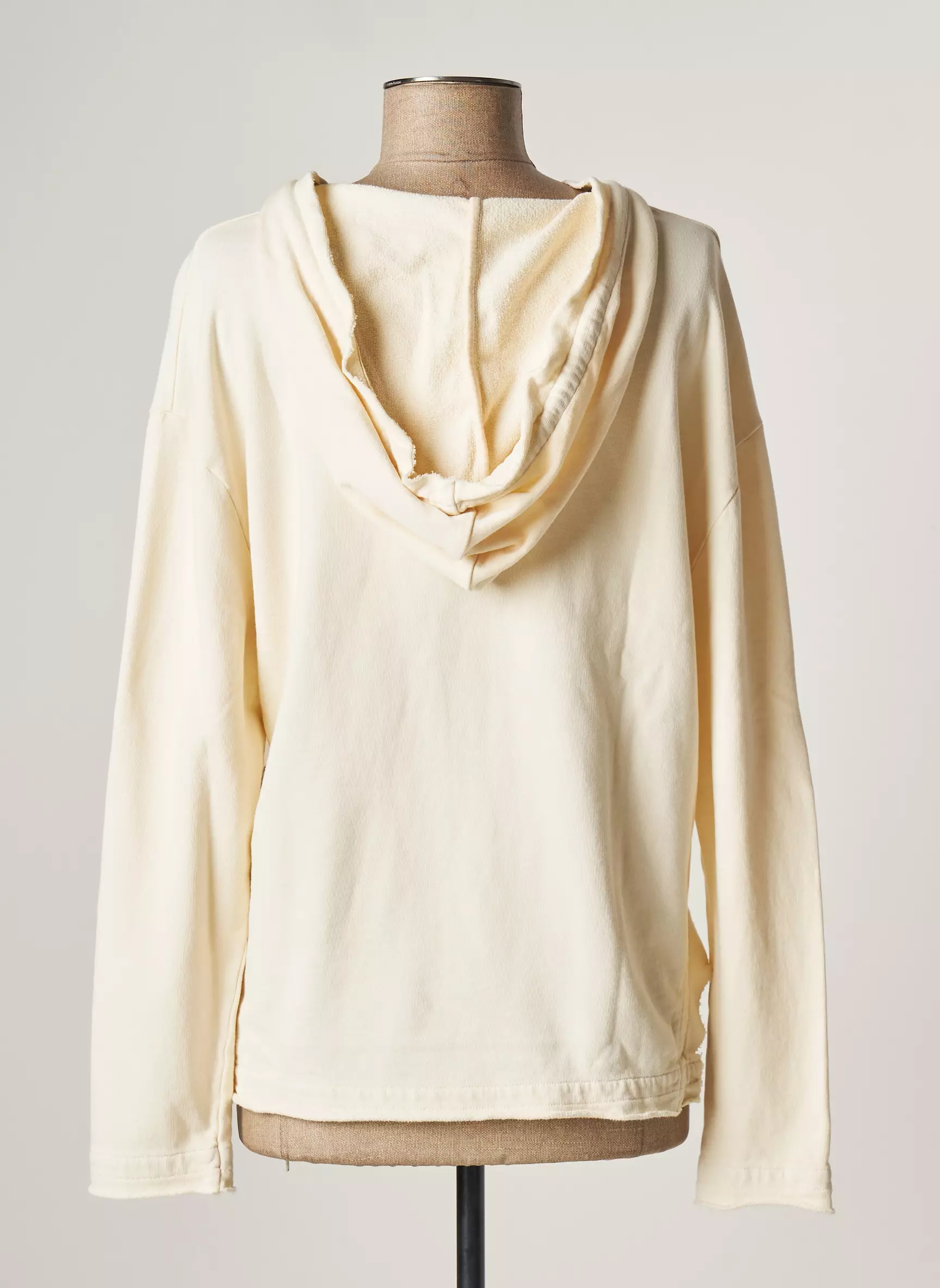 Five Sweat Capuche Femme couleur beige