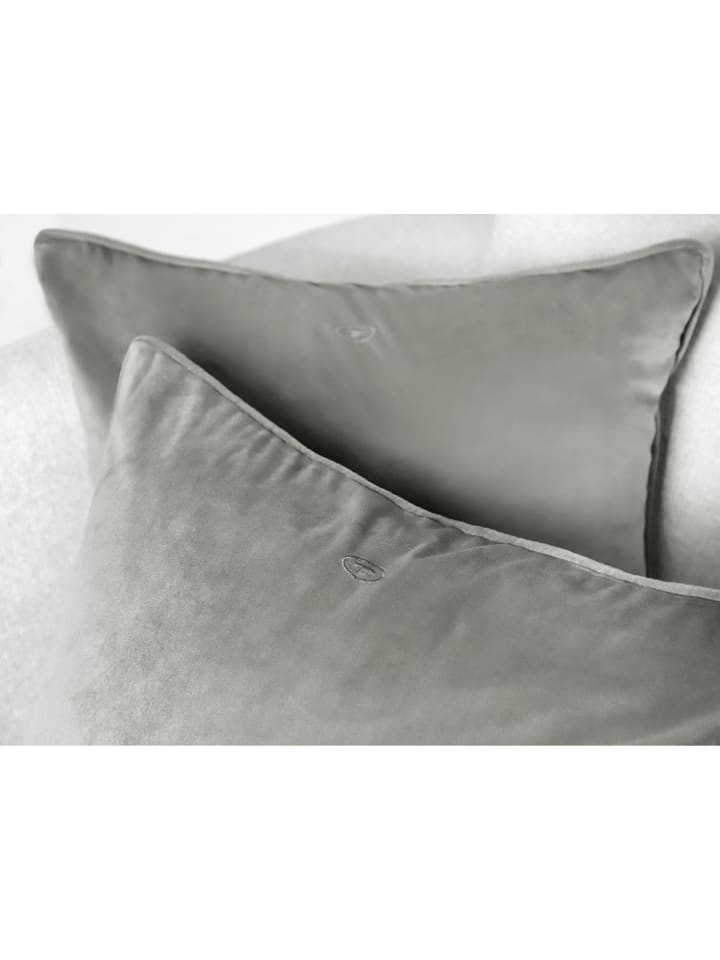 Tom Tailor TT Kissenhülle 2er Set VelvetSignature 45 x 45 cm in Grau günstig kaufen 45 x 45 cm