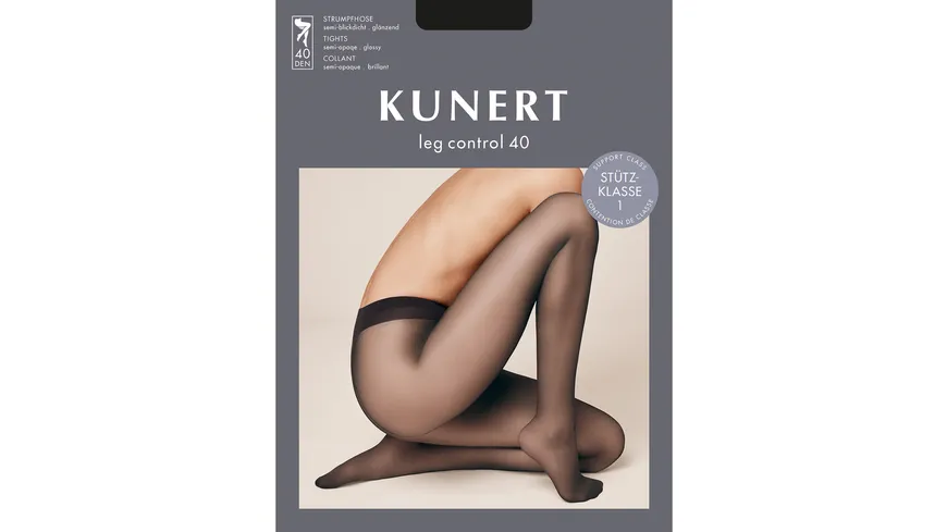 KUNERT Damen Stützstrumpfhose Leg Control 40 DEN cashmere