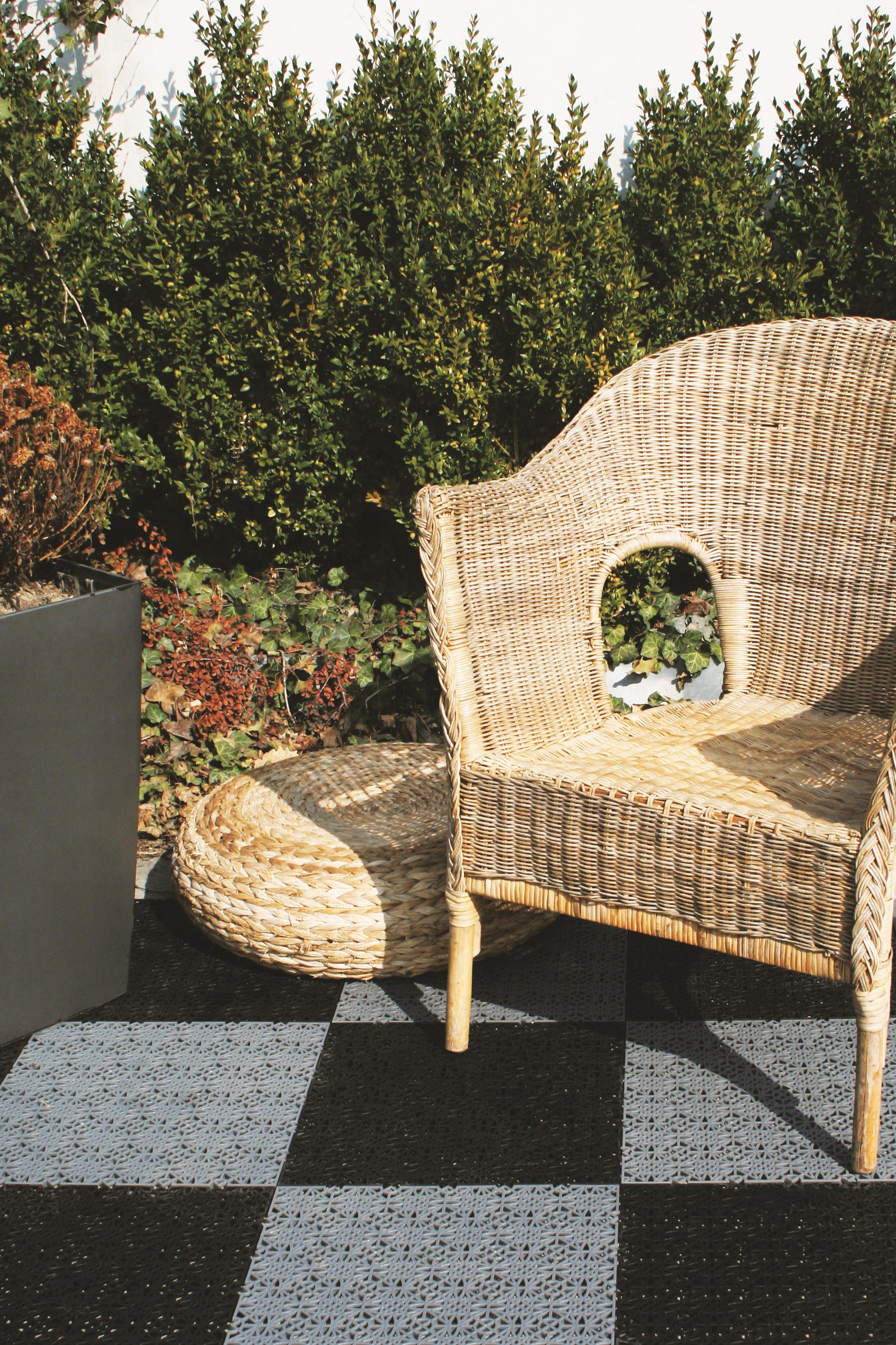 Andiamo Kunststoff-Fliesen Terra Sol, Packung, 7 St., Outdoor Klickfliesen, 38x38 cm, Set mit 1 qm, 2 qm, 5 qm, UV-beständig