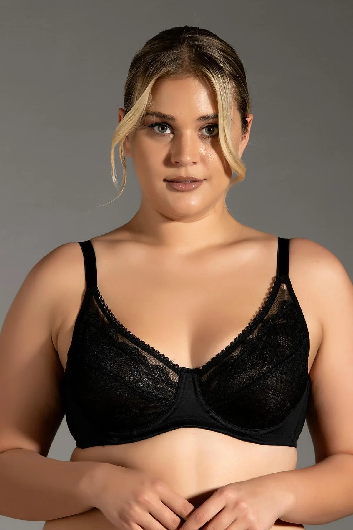 C&City  Spitzen-Minimizer-BH C12301 Schwarz
