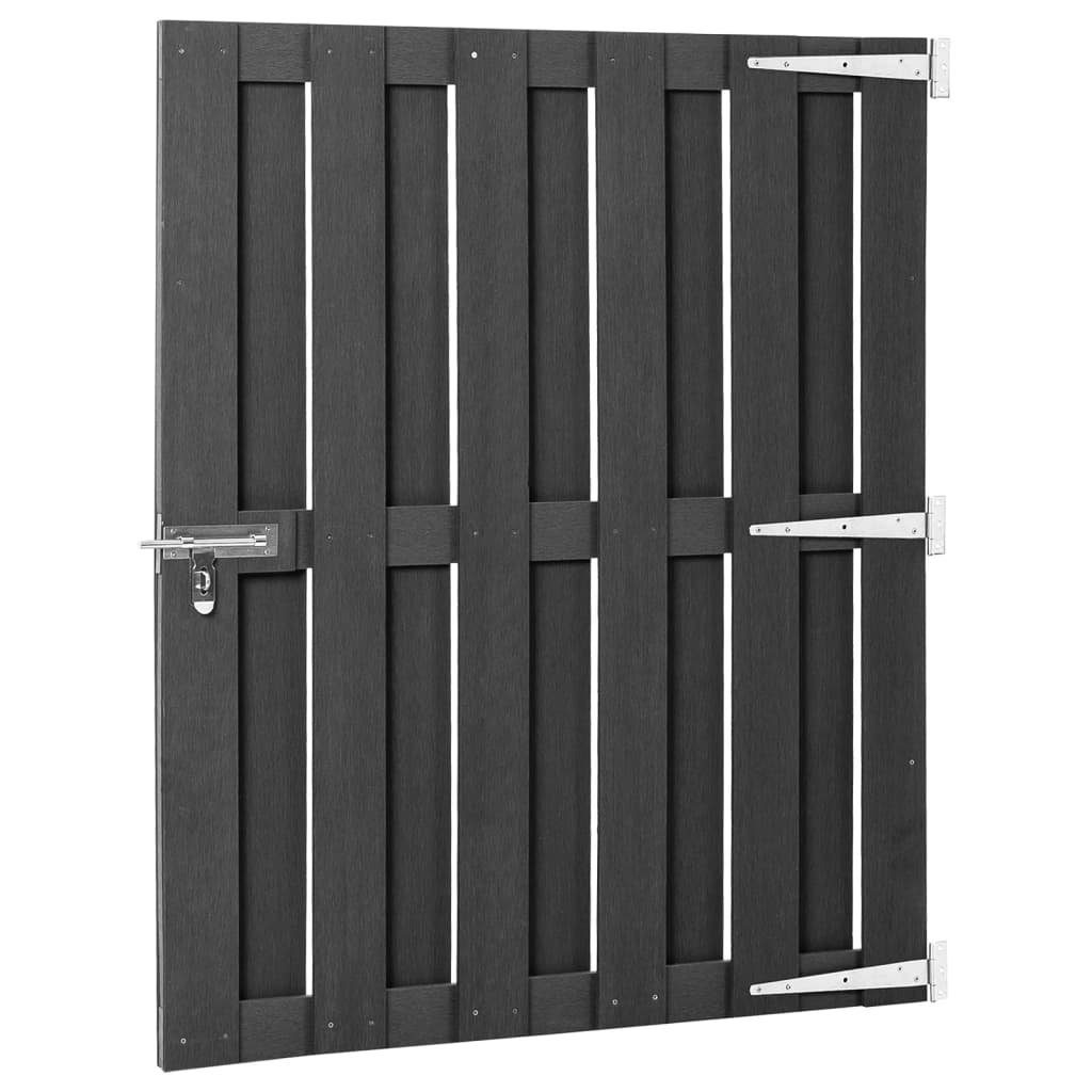 vidaXL Gartentor Gartentor WPC 100x112 cm Grau