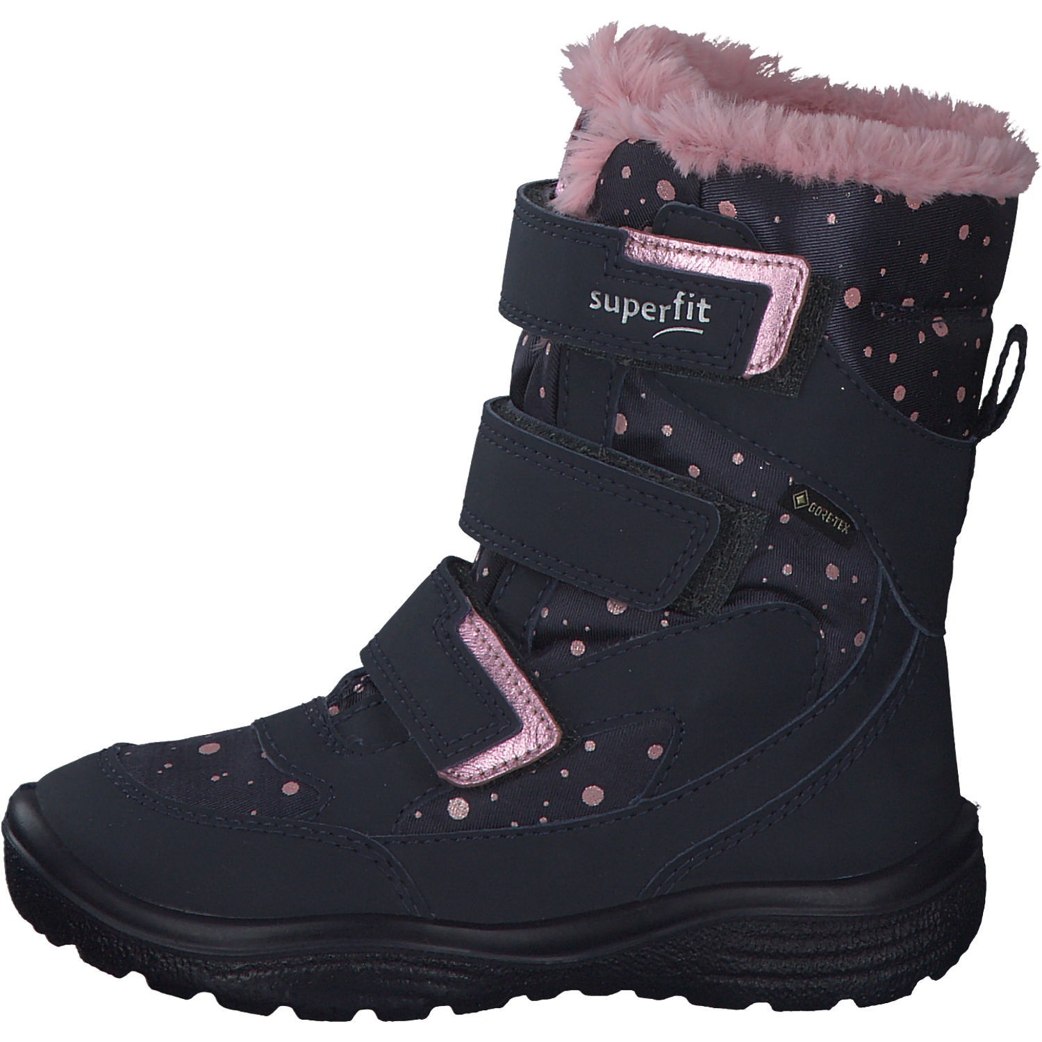 Superfit CRYSTA 09090, Stiefeletten (Kinder), Kinder, Blau (Blau/Rosa)