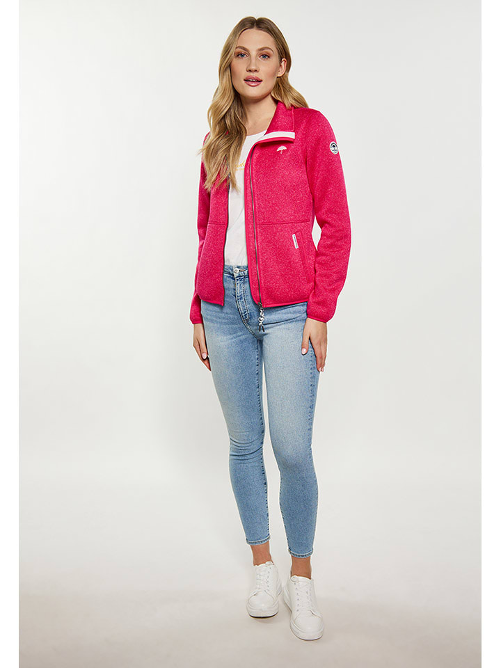 Schmuddelwedda Strickfleecejacke in Pink günstig kaufen