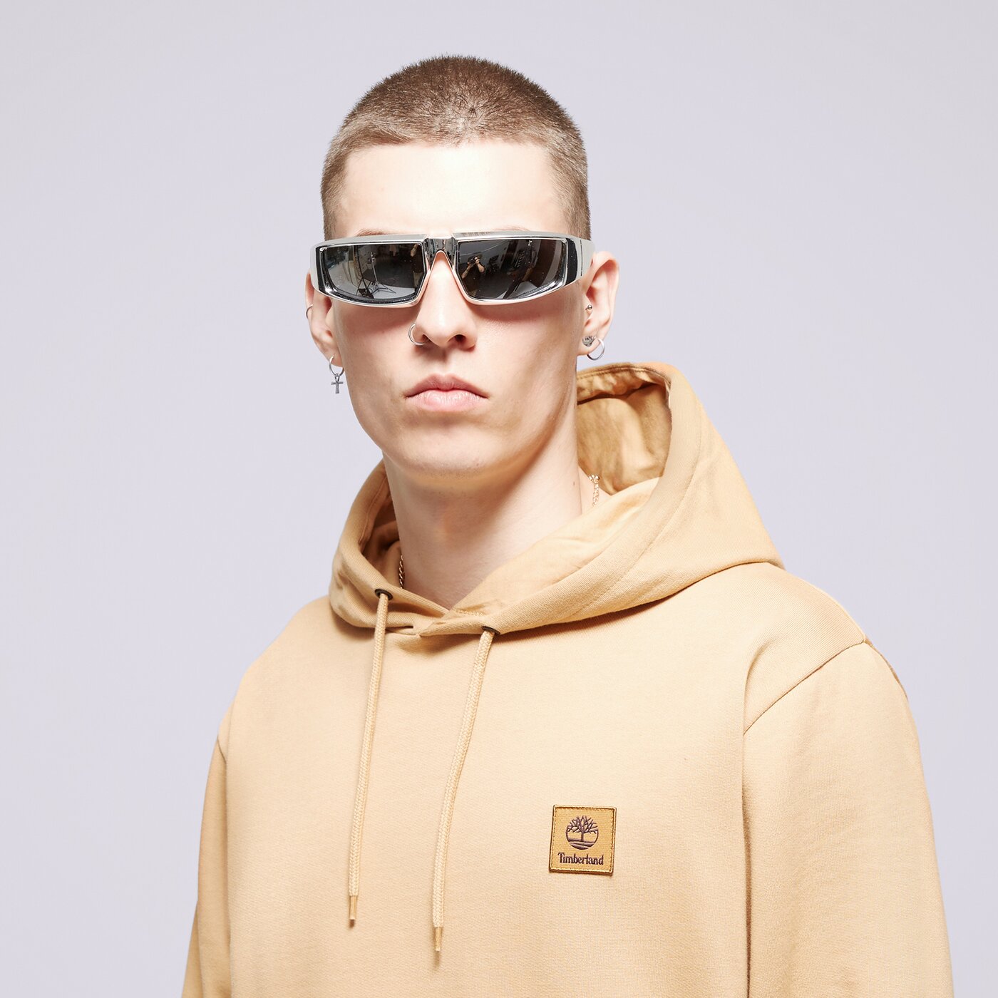 TIMBERLAND HOODIE NEW WOVEN BADGE Braun