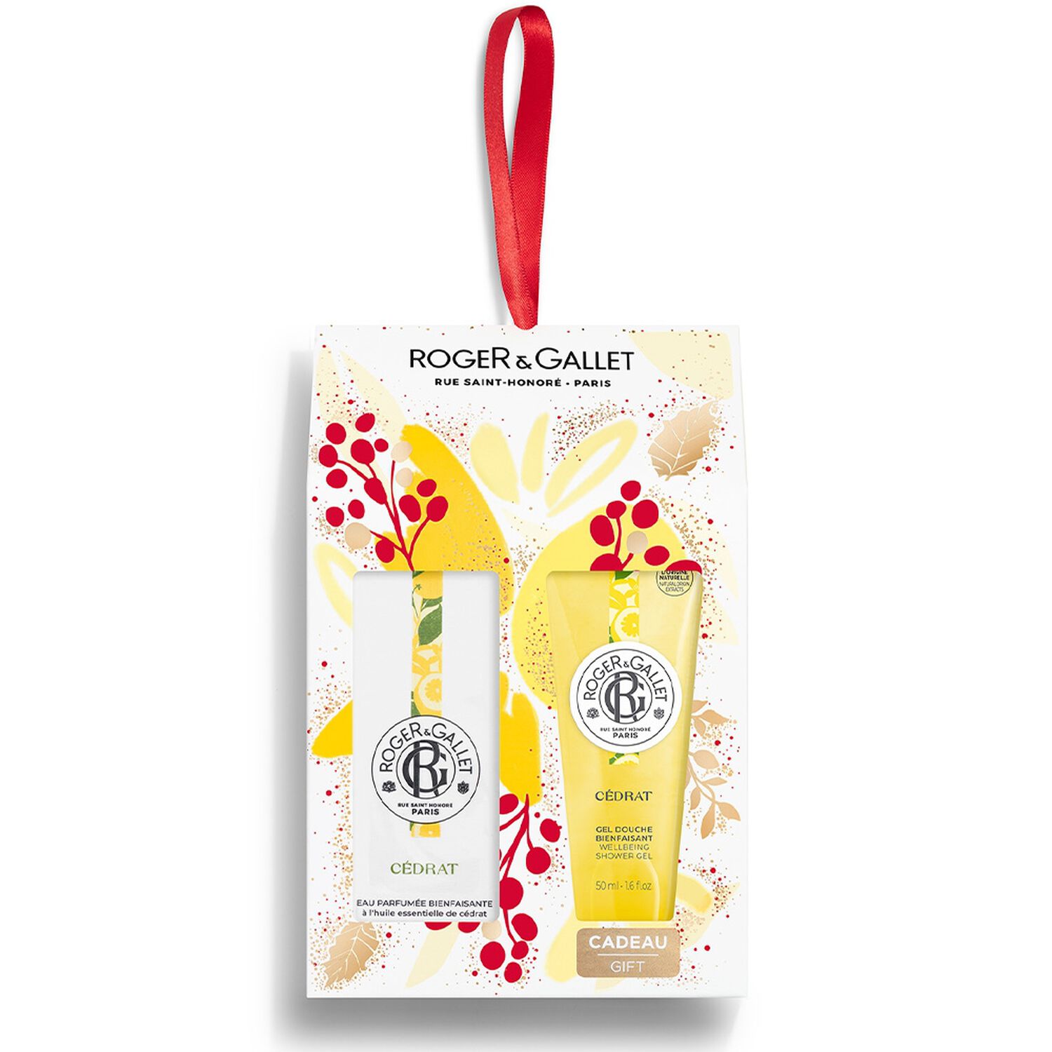 Roger&Gallet Cédrat Coffret Eau Parfumée 30 ml + Gel Douche 50 ml