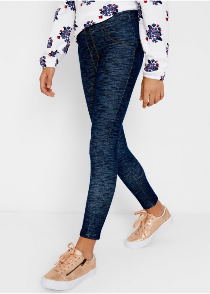 Mädchen Leggings in Denimoptik