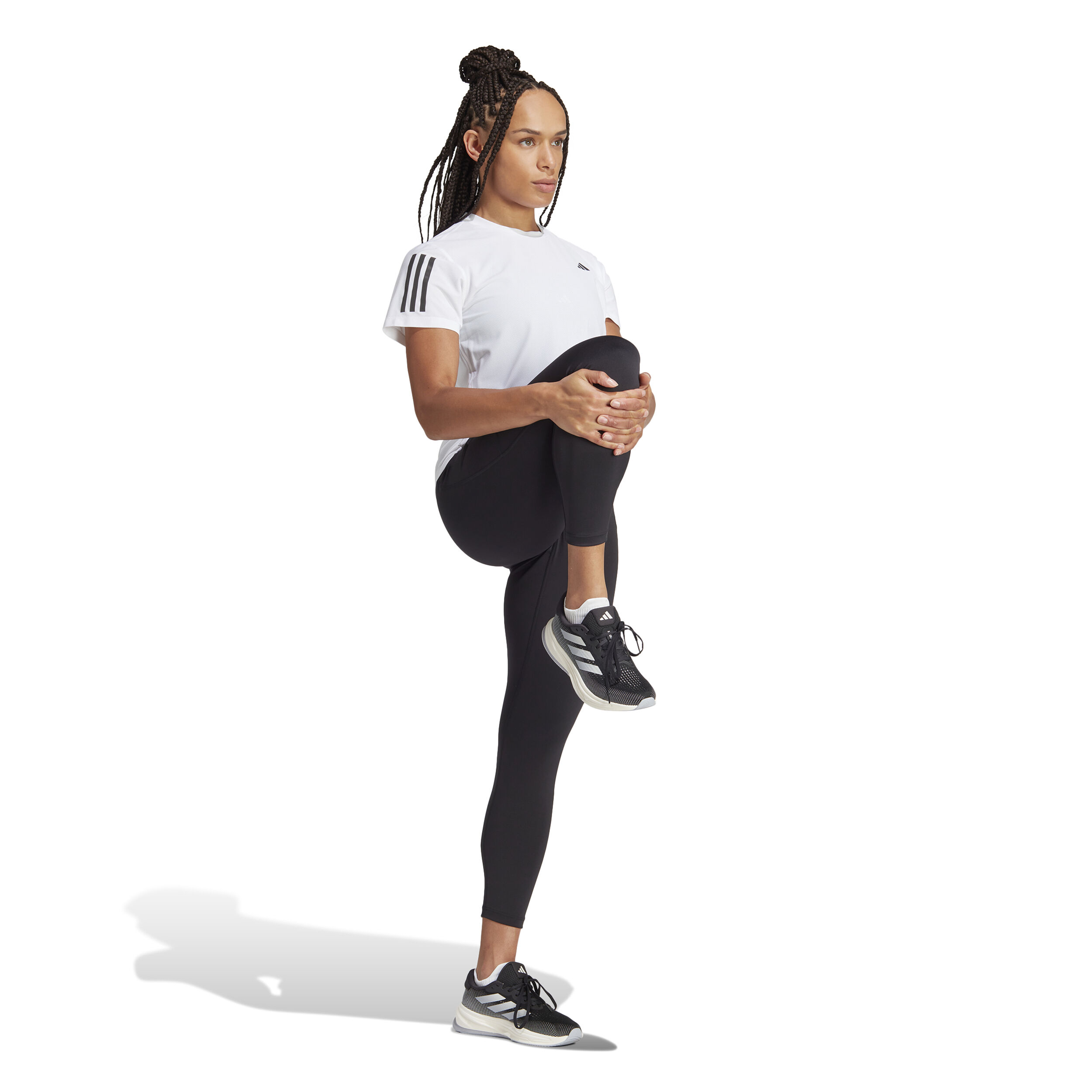 Own The Run B Tee Lauftop Damen - Weiß