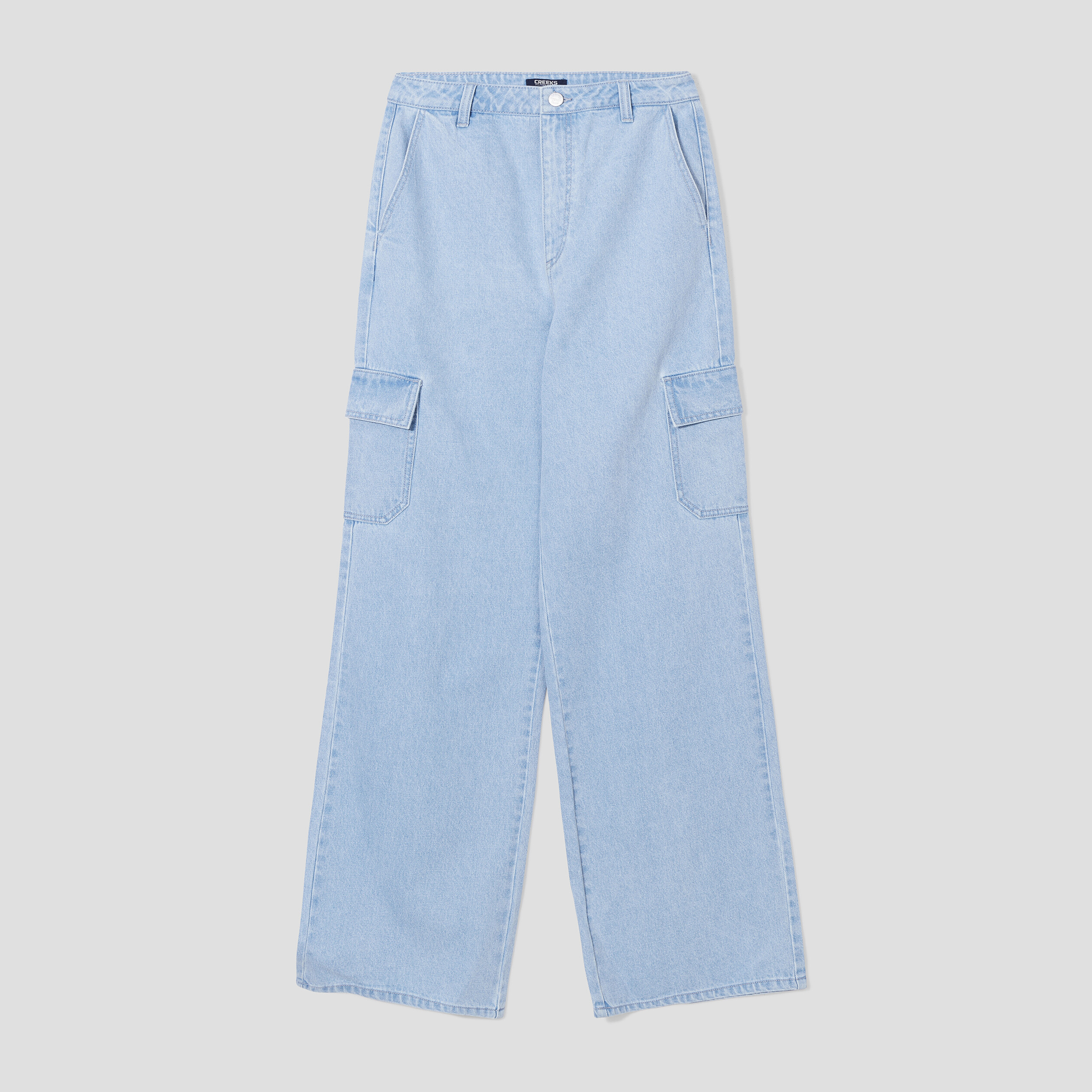 Jeans battle large taille haute Creeks denim stone femme | La Halle
