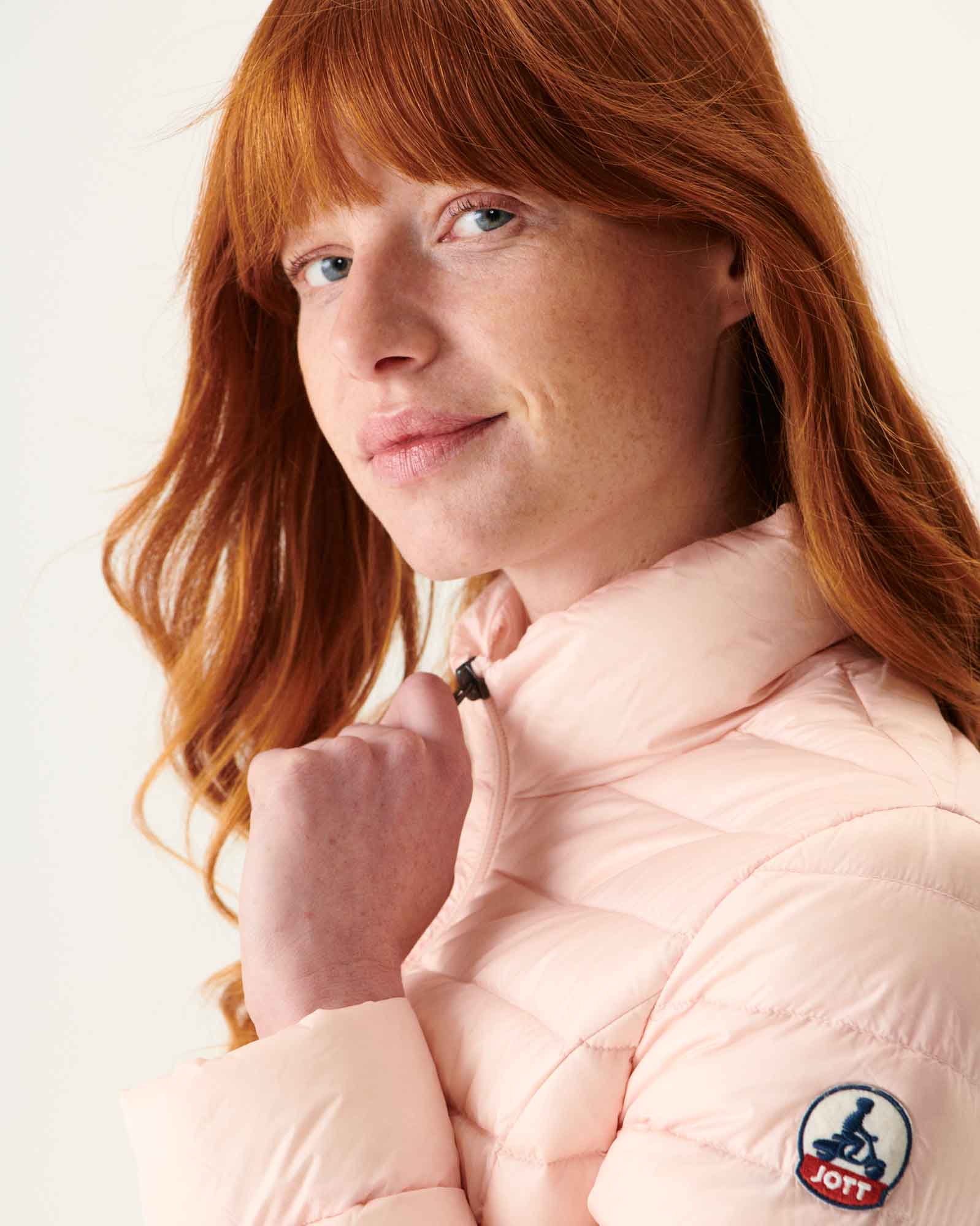 Doudoune légère Rose pale Cha