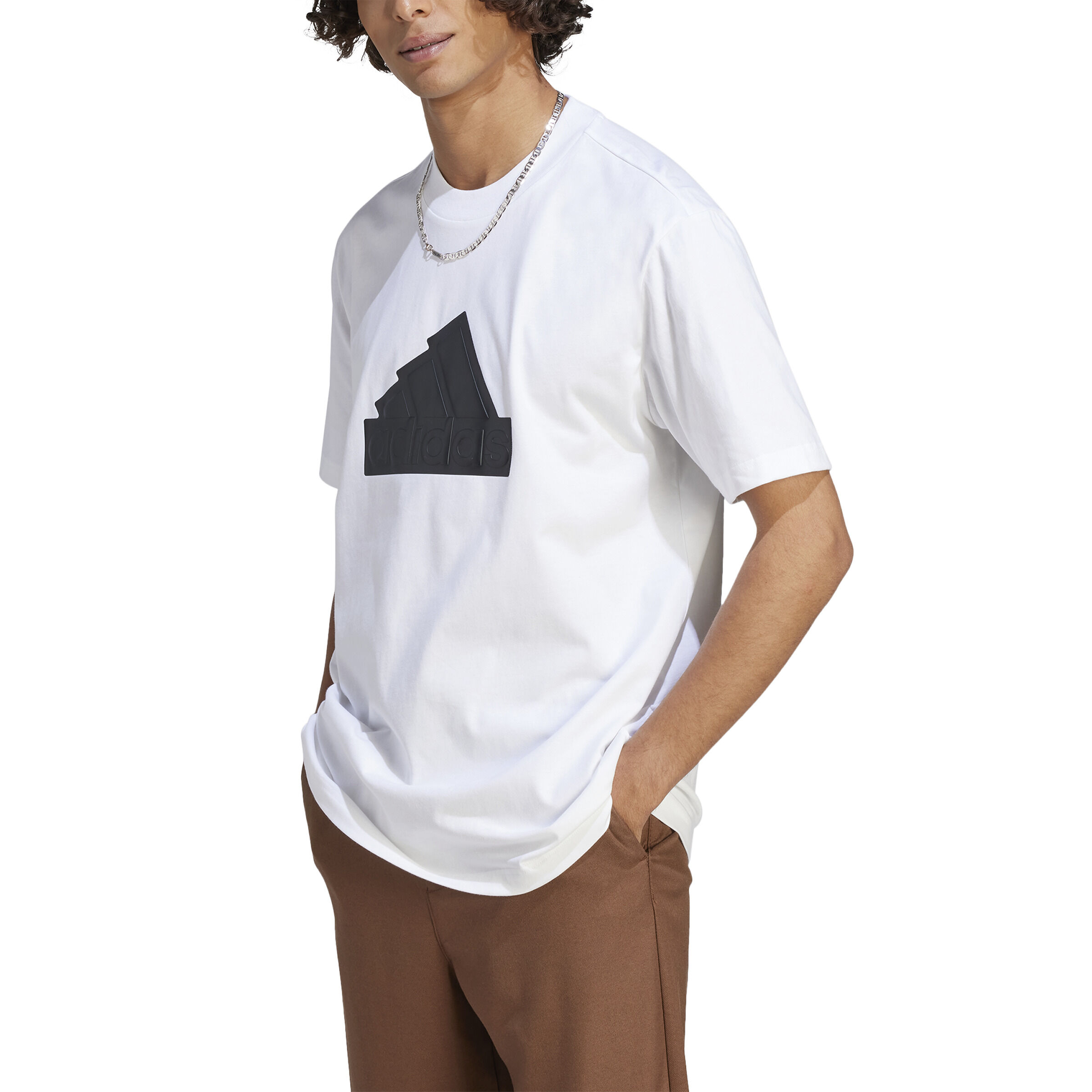 Future Icon Badge Of Sport T-Shirt Herren - Weiß, Schwarz