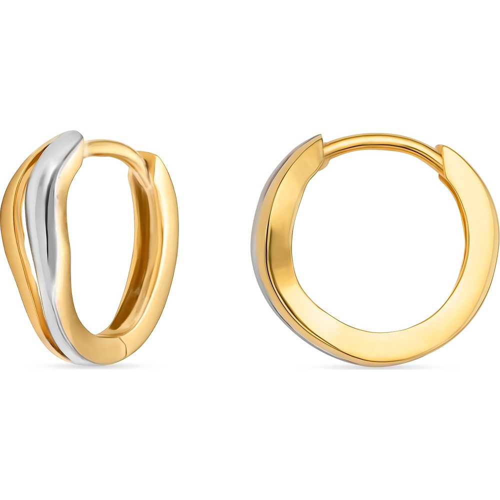 Valeria Créoles 585 Or jaune Boucles d'oreilles