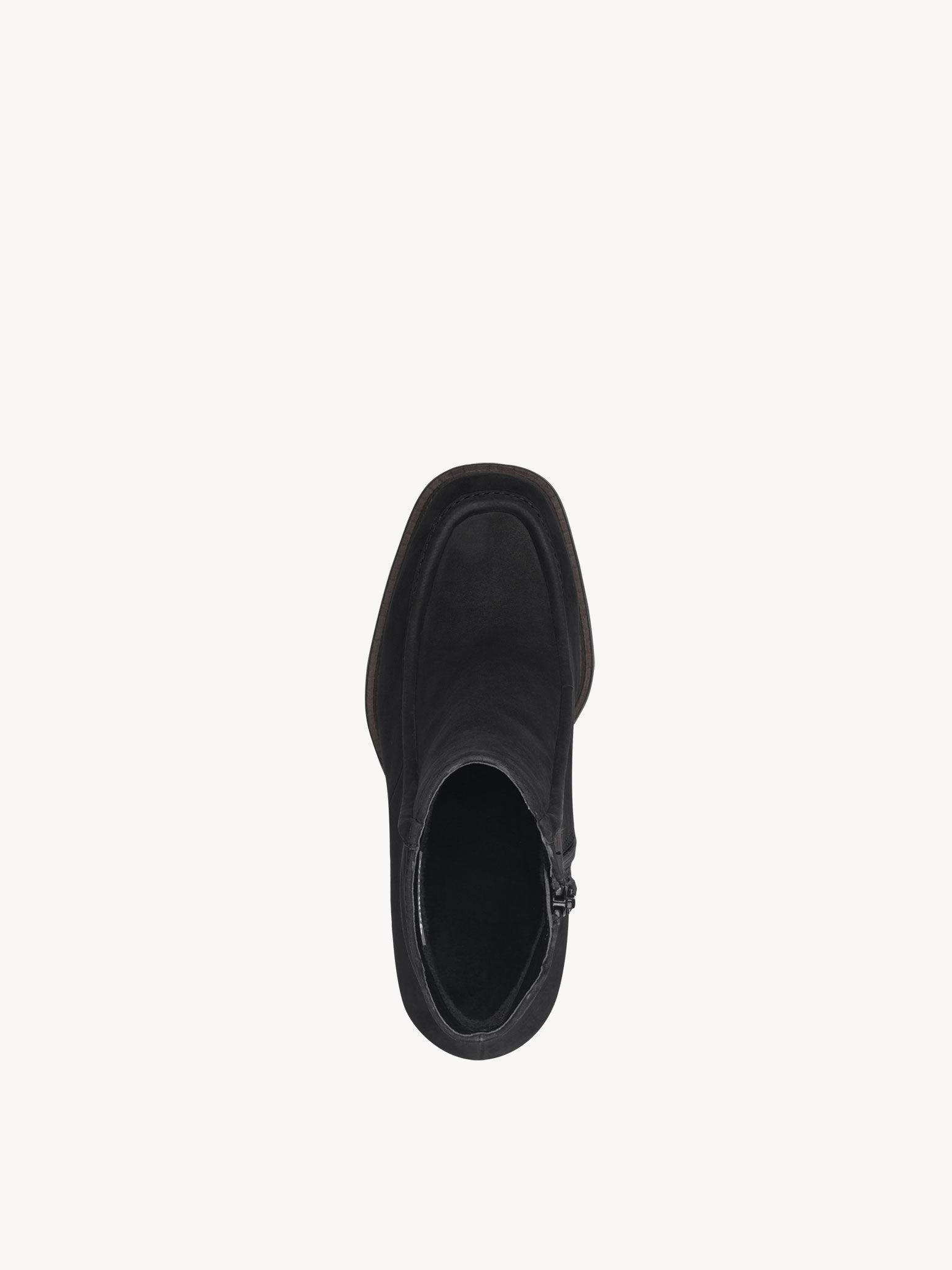 Bottine en cuir - noir