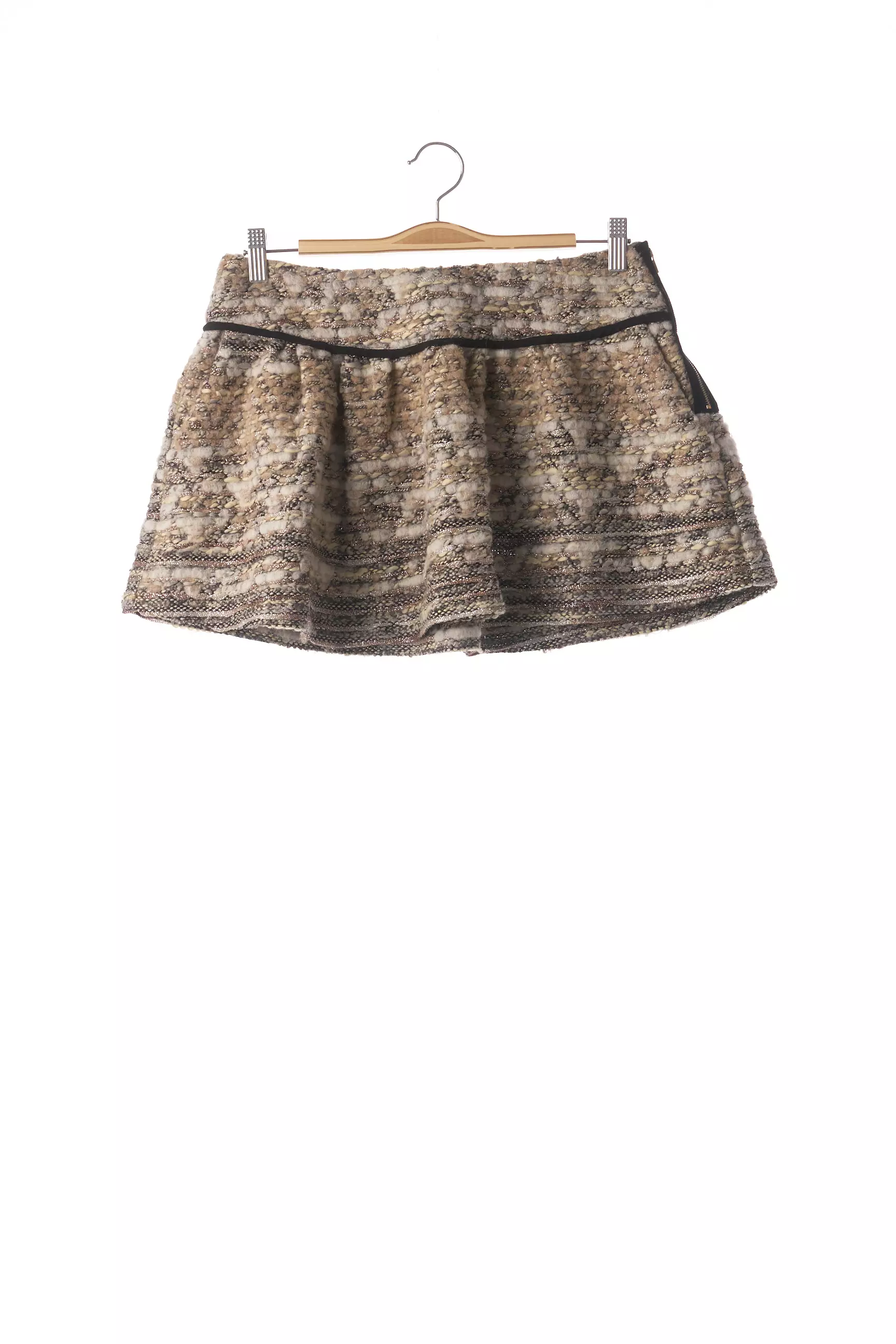 Violet Mini Jupe Femme couleur beige