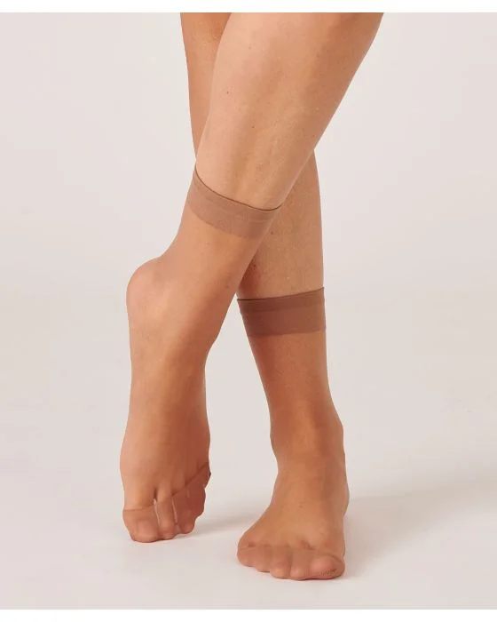 Lot de 6 paires de socquettes, voile 15 deniers
