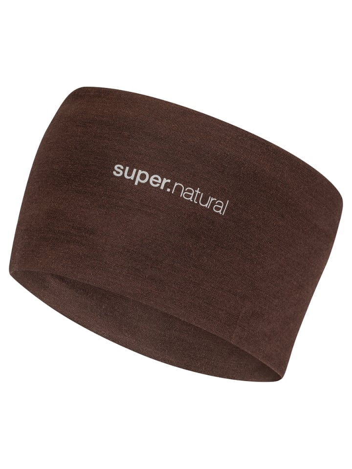 super.natural Merino Stirnband WANDERLUST HEADBAND in Braun günstig kaufen onesize