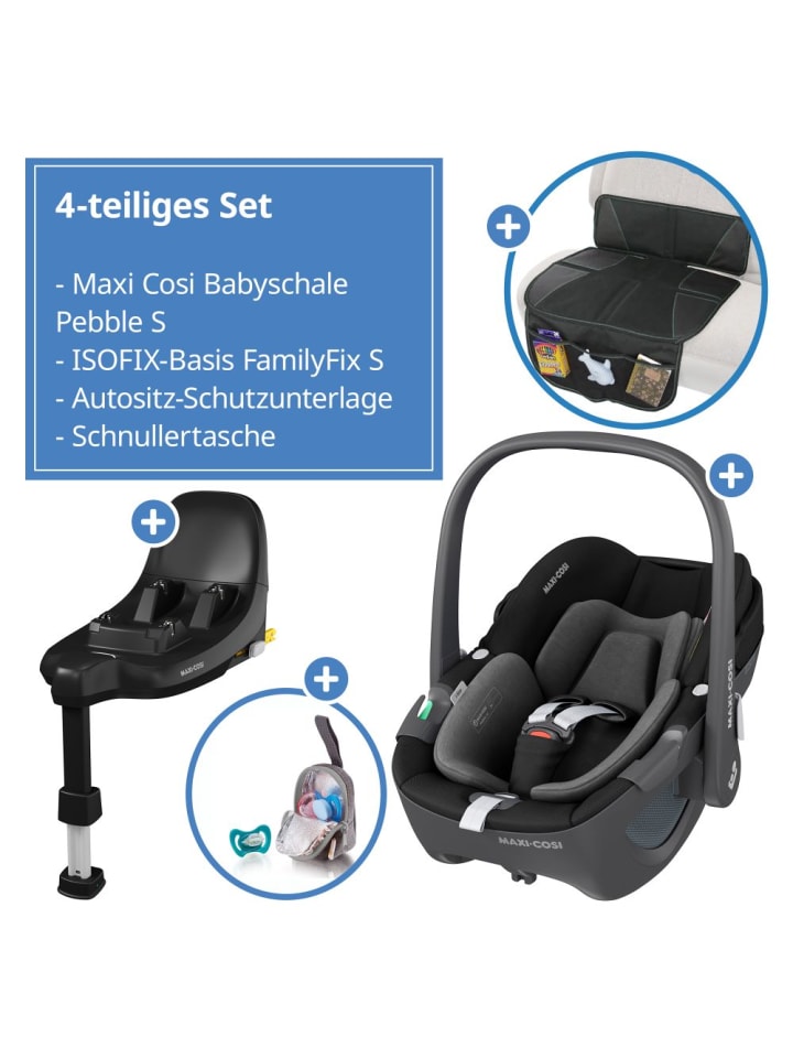 Maxi-Cosi Babyschale Pebble S i-Size ab Geburt - 15 in schwarz günstig kaufen onesize