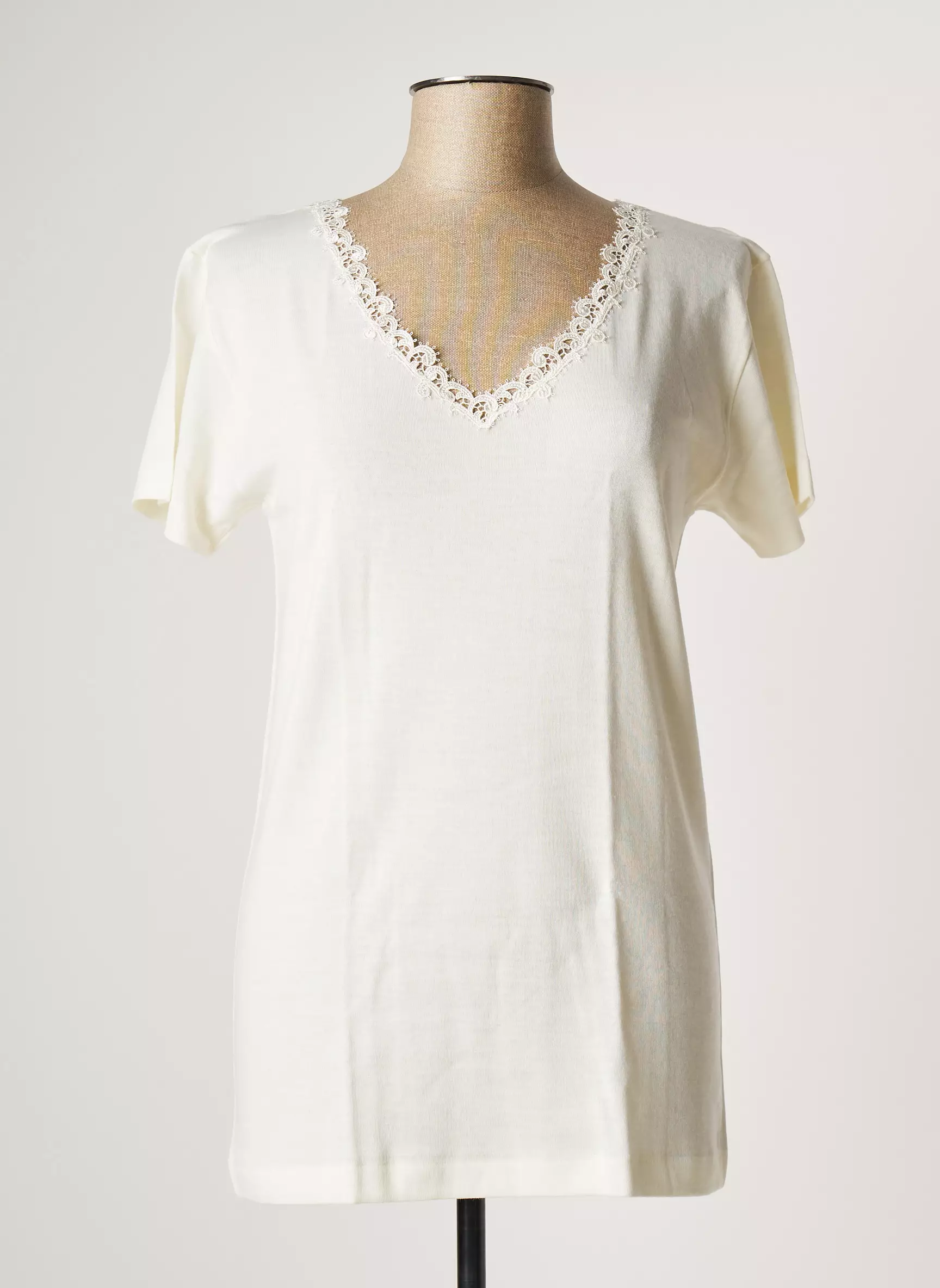 Ghiro Tshirts Femme couleur beige