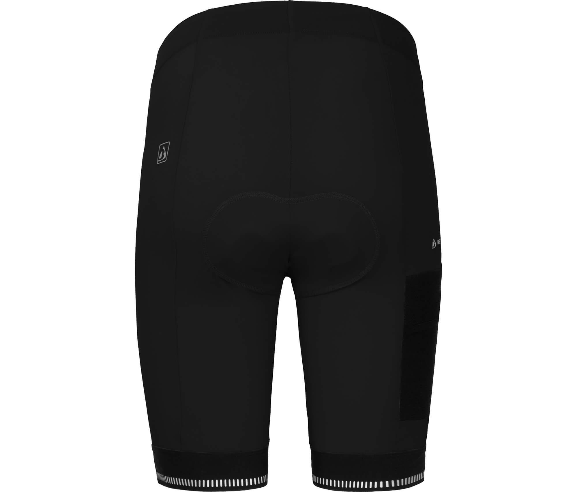 Bergson Fahrradhose SUNDRA COMFORT Bermuda (mit Sitzpolster) Damen Radshorts, bielastisch, tight, Normalgrößen, schwarz