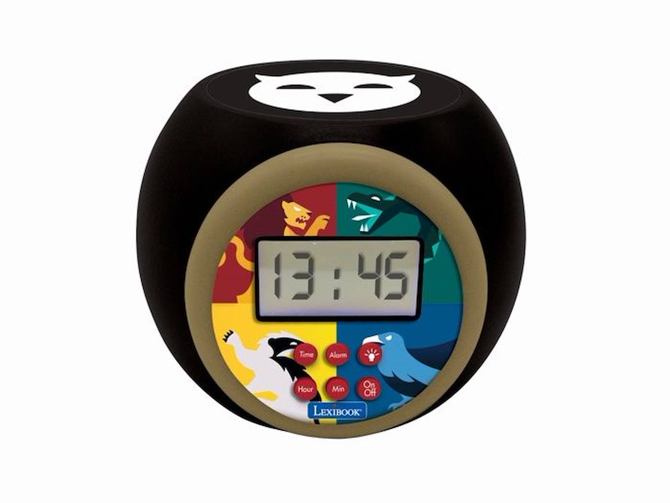 Réveil projecteur Harry Potter avec fonction minuteur noir