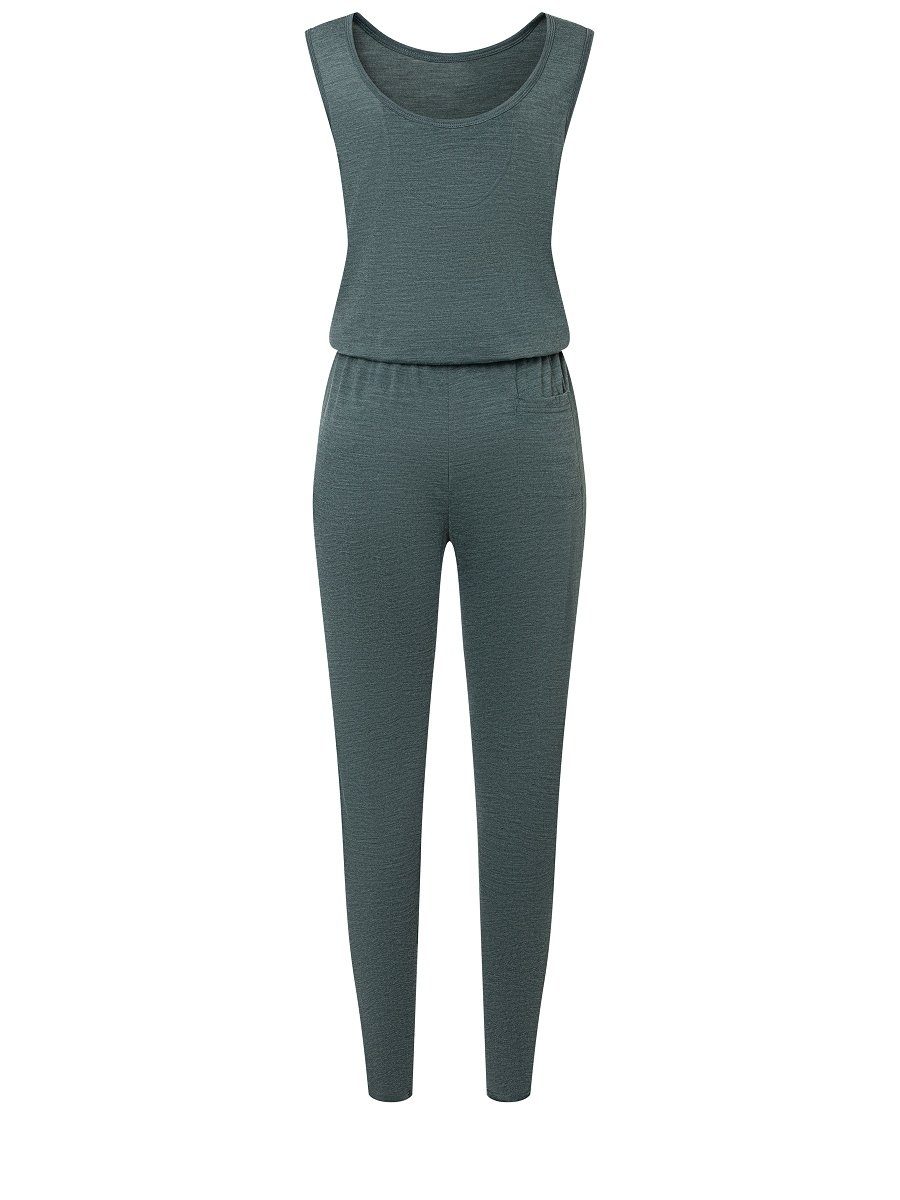 SUPER.NATURAL Jumpsuit Merino Overall W FEEL GOOD JUMPER pflegeleichter Merino-Materialmix