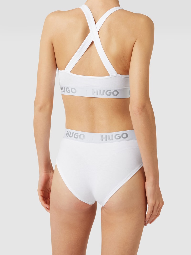 Slip mit Label-Patch Modell 'Hipster Red Label' in weiß