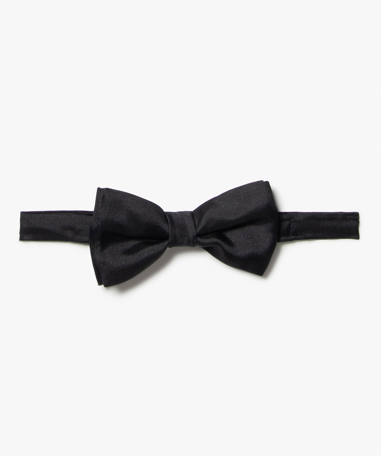 n?ud papillon homme en satin uni noir | GEMO