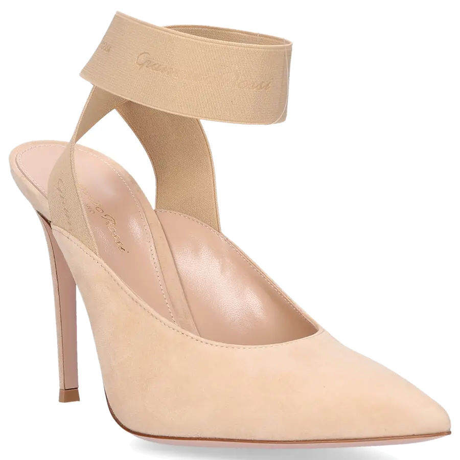 Gianvito Rossi - Slingpumps DELILA Veloursleder - beige