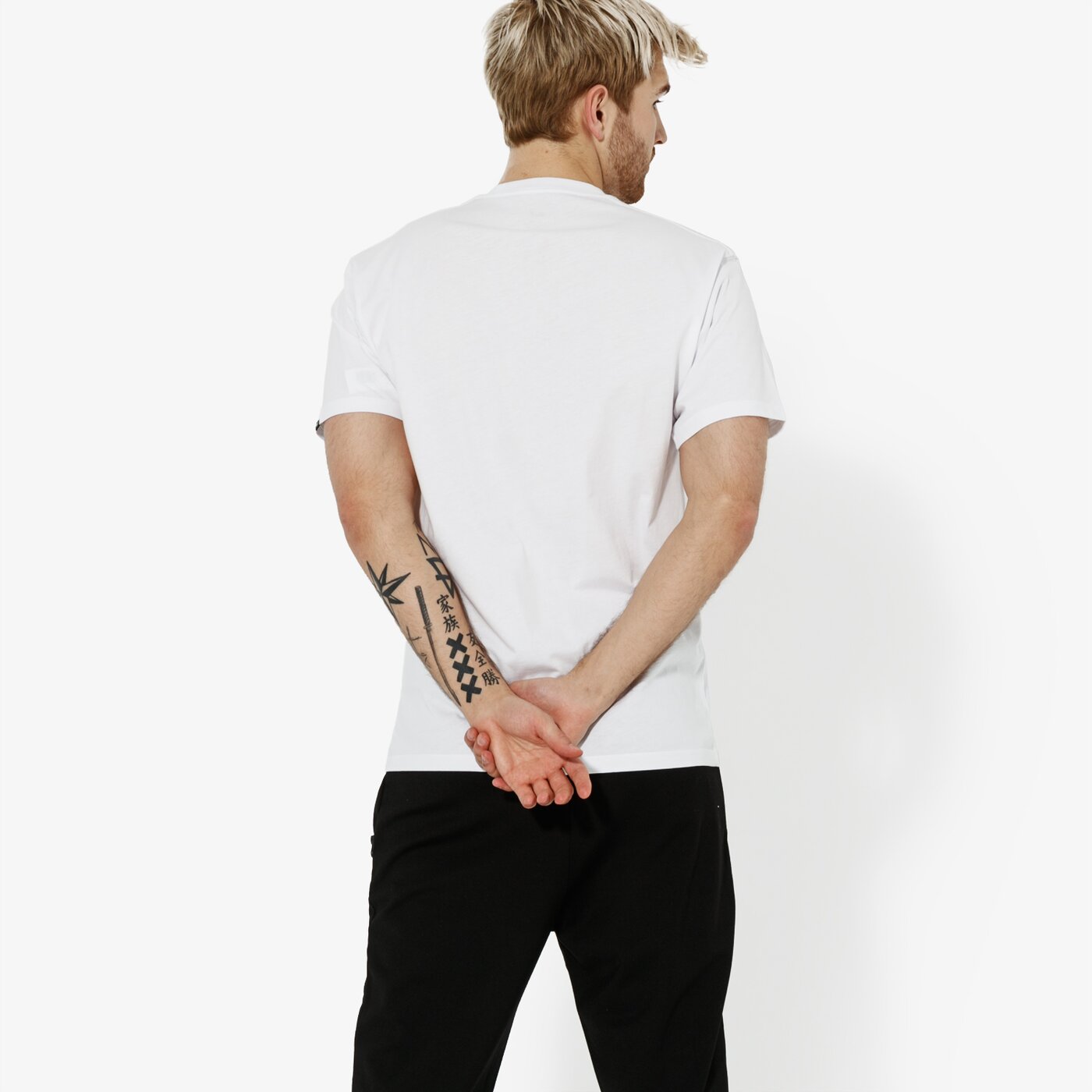 VANS T-SHIRT MN LEFT CHEST LOGO BIALY Weiß