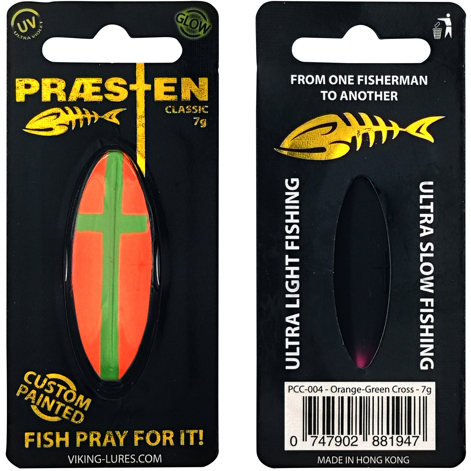 OGP Inlineköder Præsten Classic (Orange Green Cross)