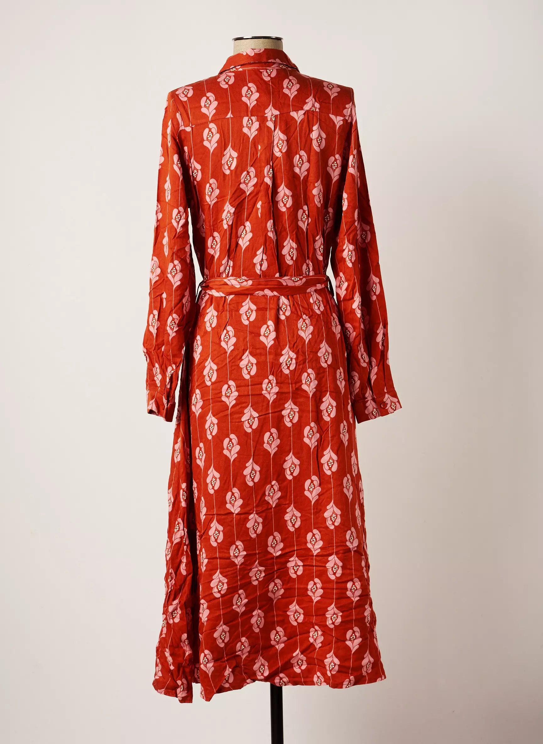Mademoiselle Yeye Robes Longues Femme couleur orange