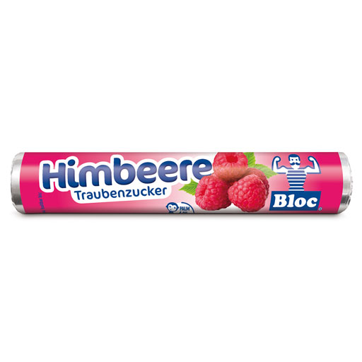 BLOC Traubenzucker Rolle Himbeere  1 St