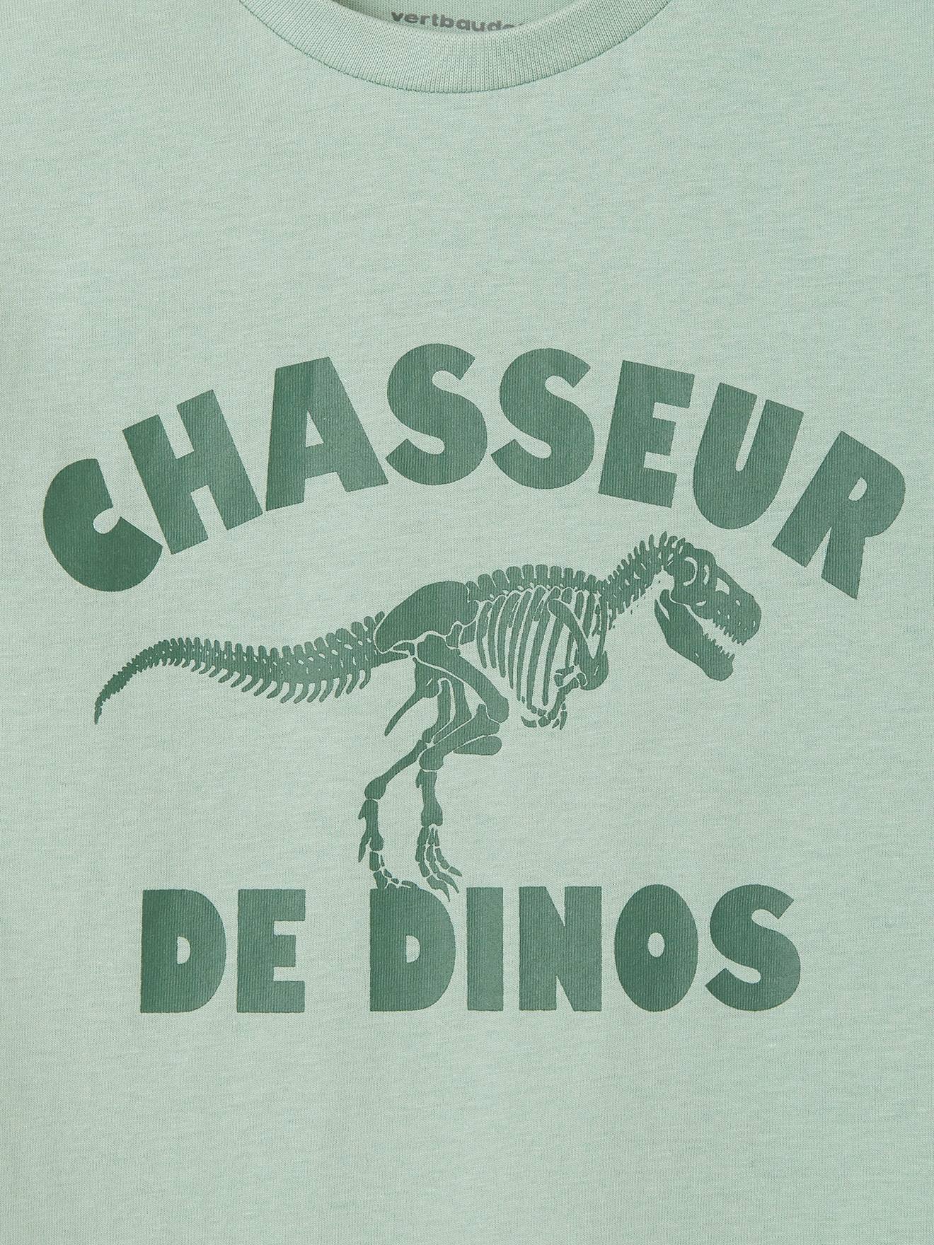 T-shirt imprimé Basics garçon manches courtes ocre